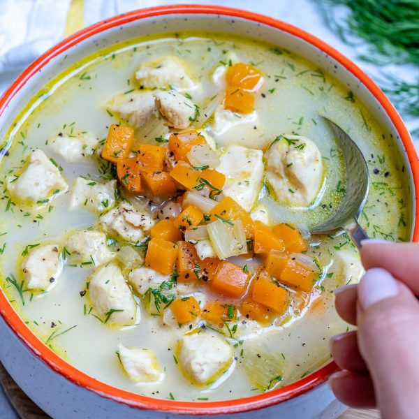 Greek Chicken Soup for a BudgetFriendly Clean Eating Dinner Idea