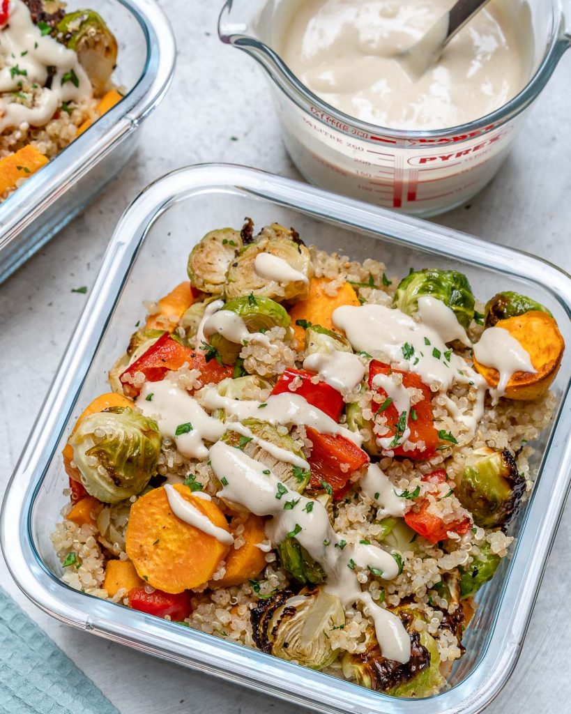 Roasted Veggie + Quinoa Meal Prep Bowls for Clean Eats! | Clean Food Crush