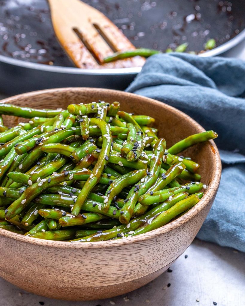 Teriyaki Green Beans for a Clean Eating Side Dish! Clean Food Crush