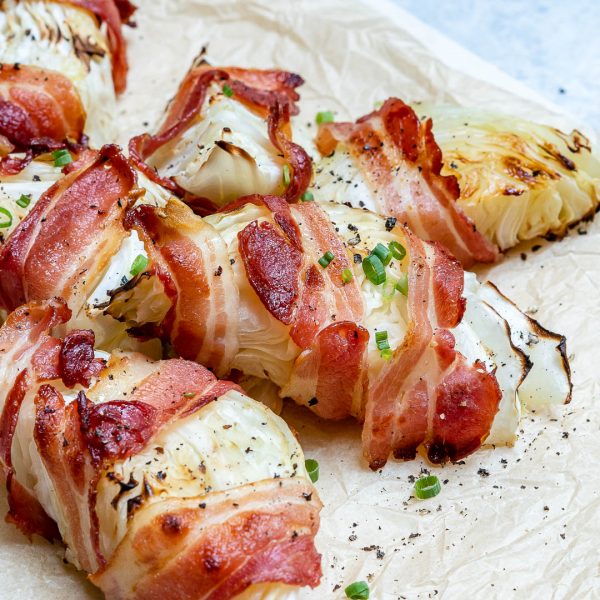 This Bacon Wrapped Cabbage is a Creative Side Dish Idea | Clean Food Crush