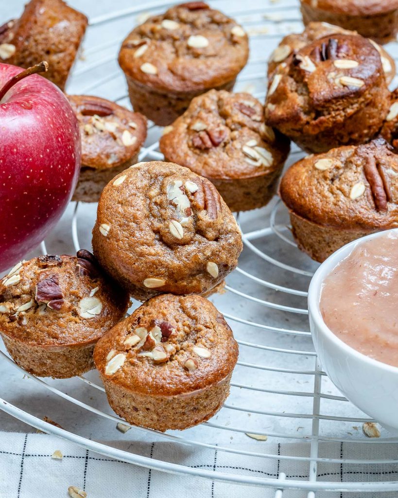 PB Applesauce Mini Muffins for the PERFECT Autumn Breakfast or Snack