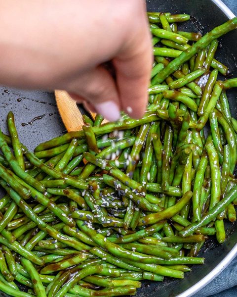 Teriyaki Green Beans for a Clean Eating Side Dish! | Clean Food Crush