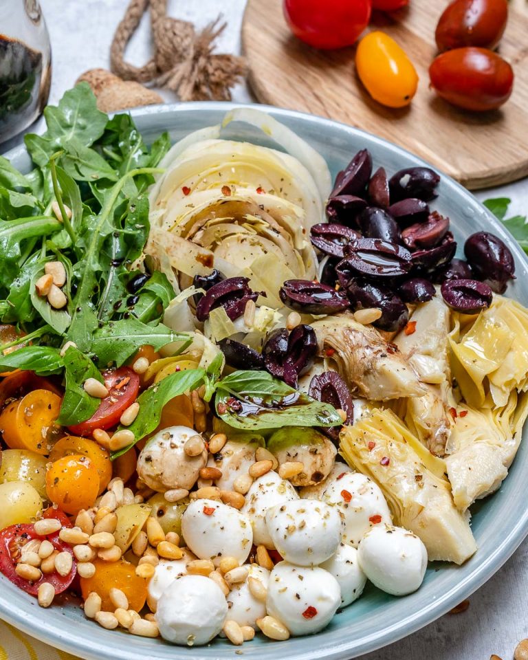 This Mediterranean Style Chopped Salad Is A Beautiful Clean Eating Recipe Clean Food Crush