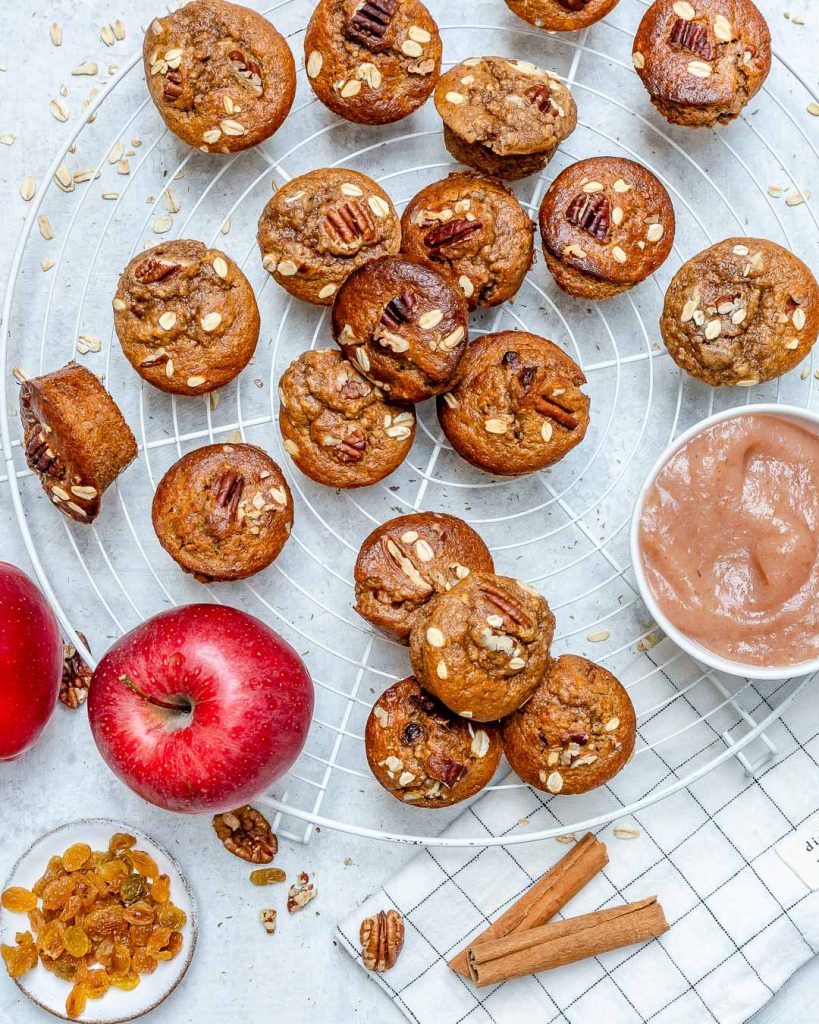 PB Applesauce Mini Muffins for the PERFECT Autumn Breakfast or Snack