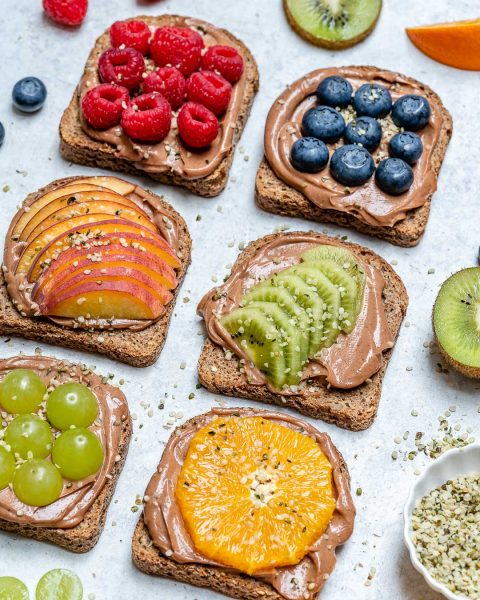 Chocolate Cream Cheese Ezekiel Toast for a Clean Eating Treat! | Clean ...