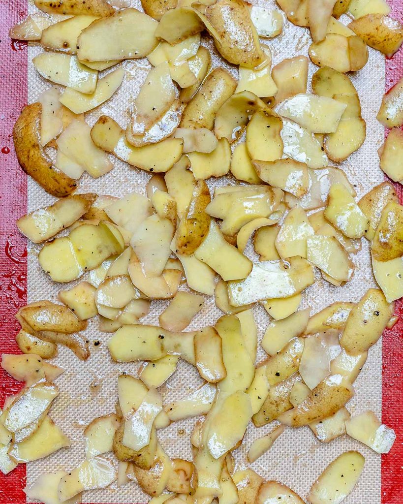 Eat Clean with these Homemade Crispy Baked Potato Peel Chips! | Clean ...