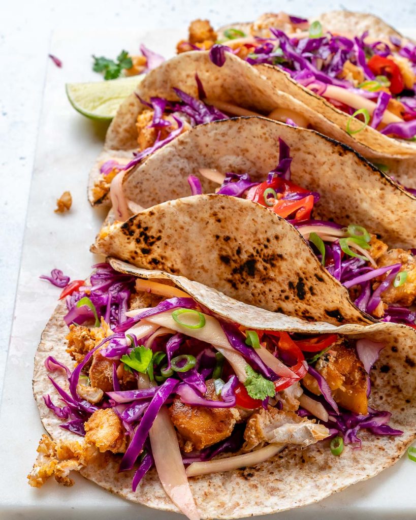 Fish Tacos with Limey Mango Cabbage Slaw for Epic Clean Eats! | Clean ...