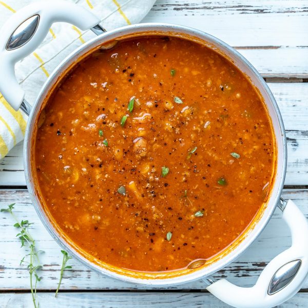 Cozy up with this Moroccan Spiced Turkey Soup! | Clean Food Crush