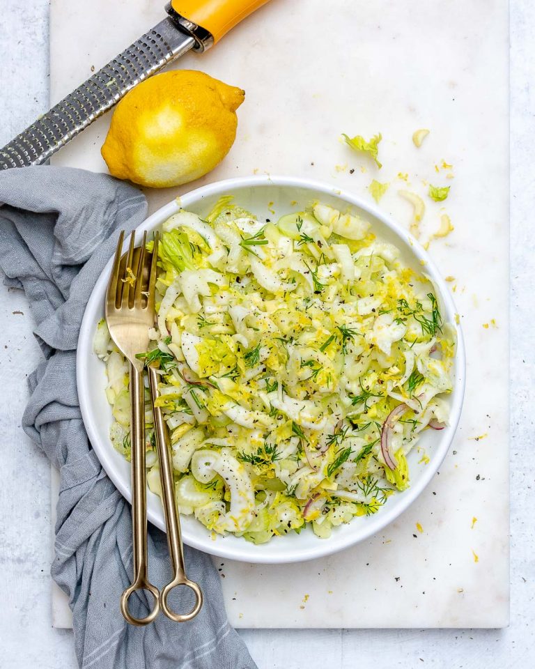 This Shaved Fennel + Celery Salad is Fresh, Simple & Delicious! Clean
