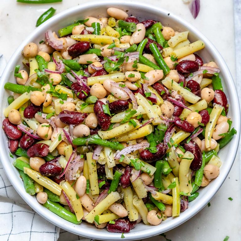 CFC’s FAVORITE Homemade Five Bean Salad! | Clean Food Crush