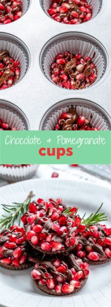 Festive Chocolate Pomegranate Cups for a Healthy Holiday Treat! | Clean ...