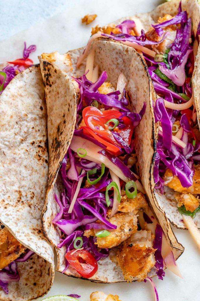Fish Tacos with Limey Mango Cabbage Slaw for Epic Clean Eats! | Clean ...