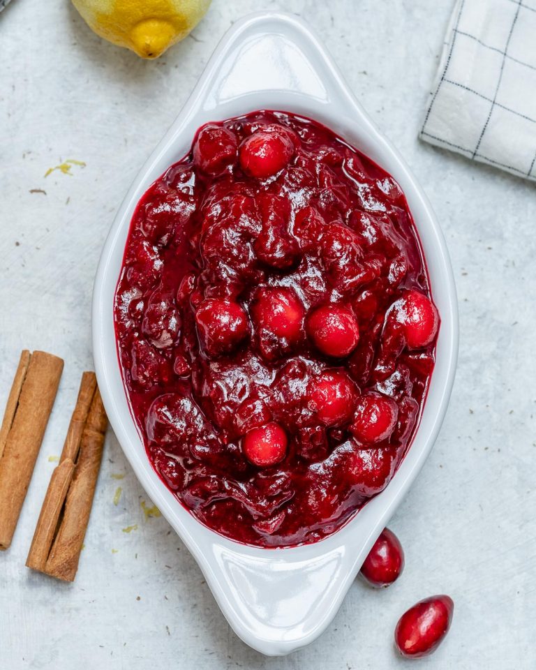 CFC’s Festive Homemade Cranberry Sauce! | Clean Food Crush
