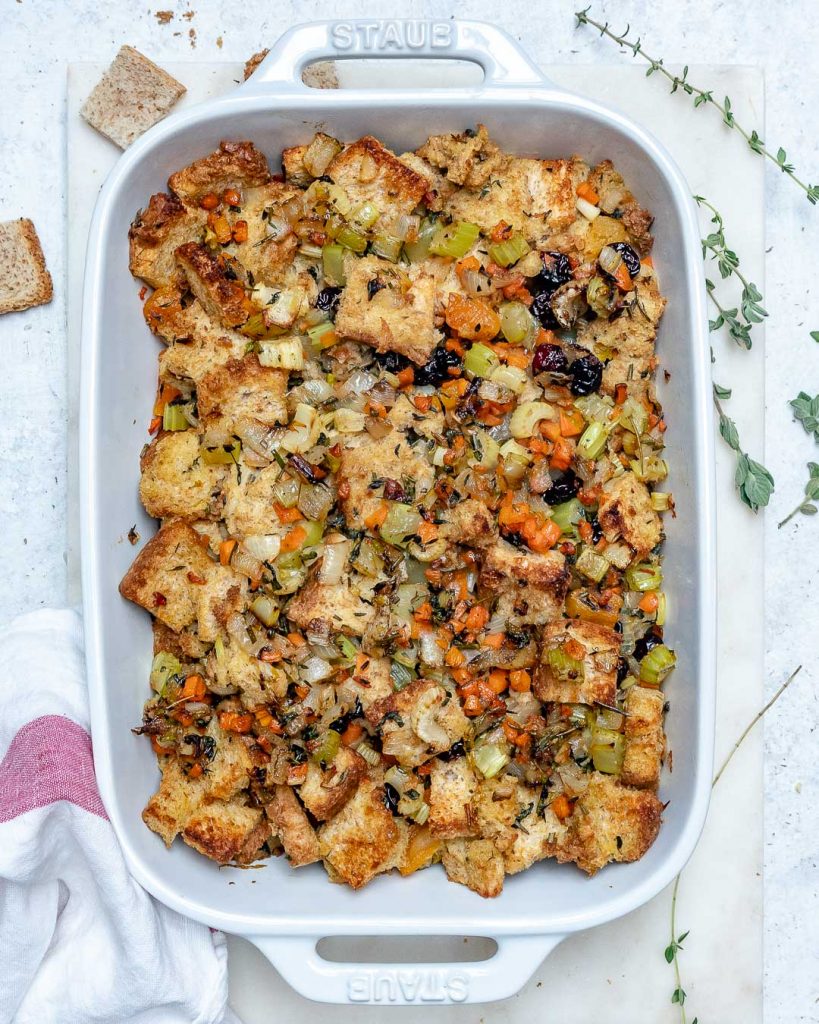 Ezekiel Bread Stuffing for a Clean Thanksgiving Side! Clean Food Crush