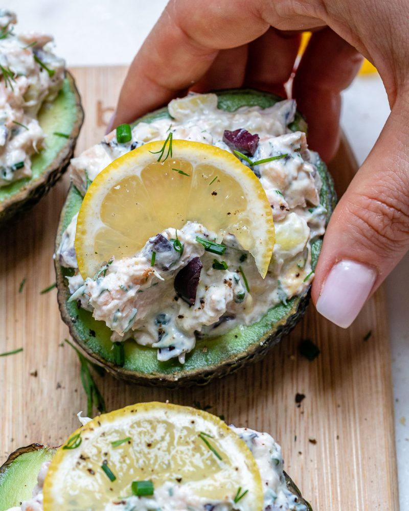 Salmon Stuffed Avocados For Hormone Healthy Fats Clean Food Crush