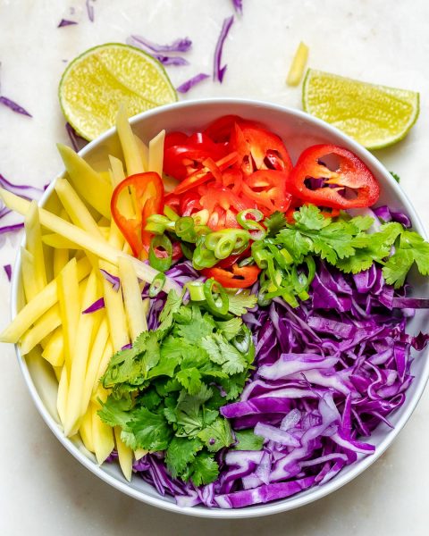 Fish Tacos With Limey Mango Cabbage Slaw For Epic Clean Eats Clean   Yummy Fish Tacos Cabbage Slaw 480x600 