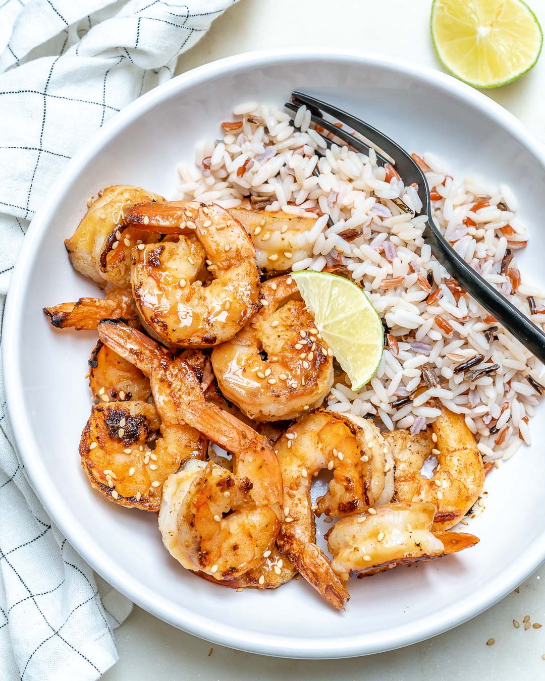Ginger + Miso + Lime Shrimp for Easy and Delicious Clean Eats!