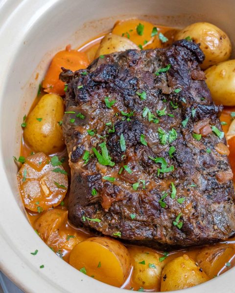 Easy Slow Cooker Pot Roast for a Beautiful Clean Eating Meal! | Clean ...