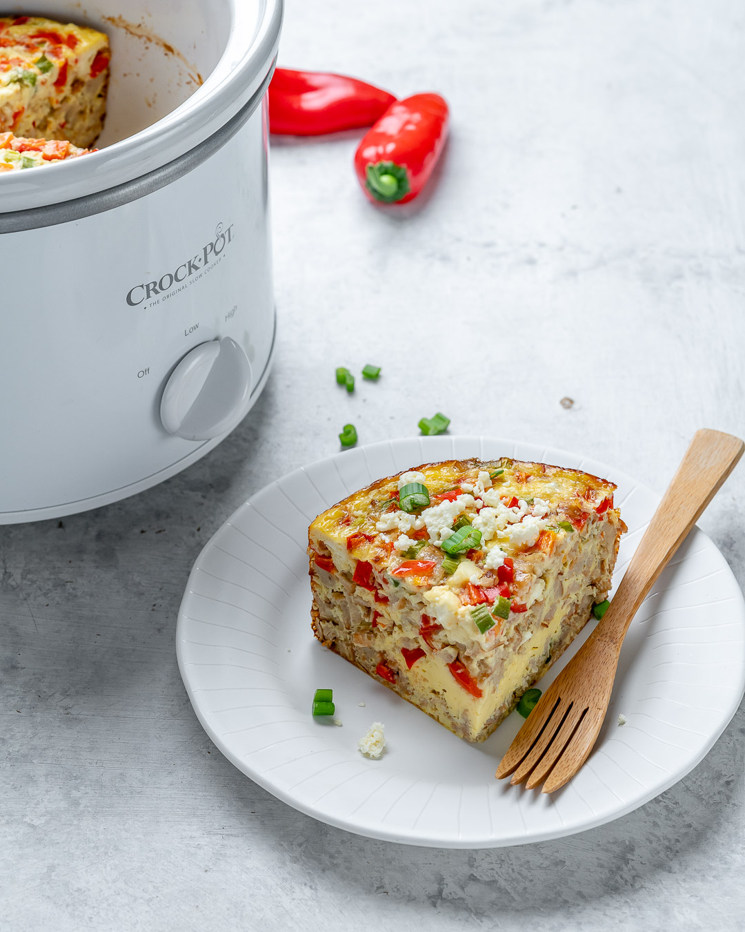 Crockpot Egg Casserole for Clean Eating on a Budget