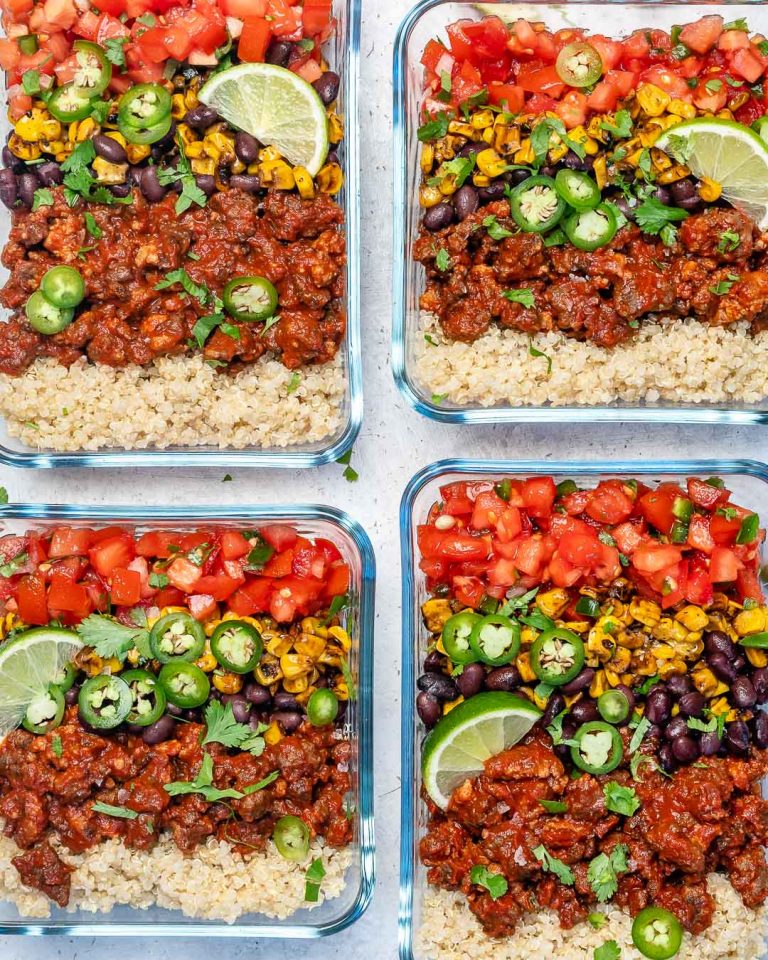 Rachel’s Quick & Delicious Hearty Burrito Bowls for Meal Prep! | Clean ...