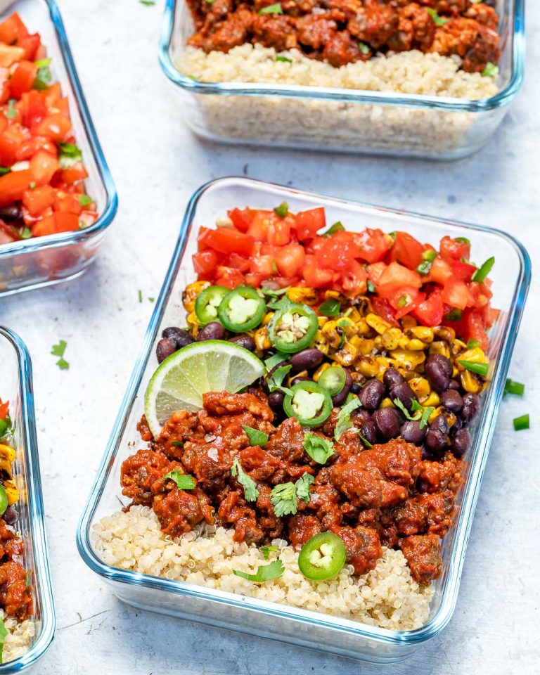 Rachel’s Quick & Delicious Hearty Burrito Bowls for Meal Prep! | Clean ...