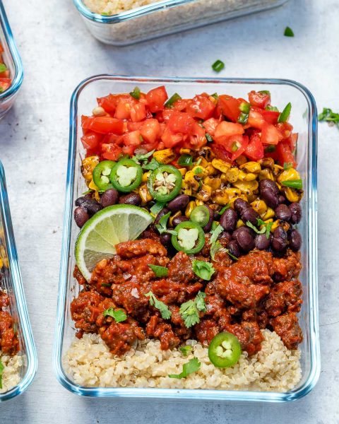 Rachel’s Quick & Delicious Hearty Burrito Bowls For Meal Prep! 