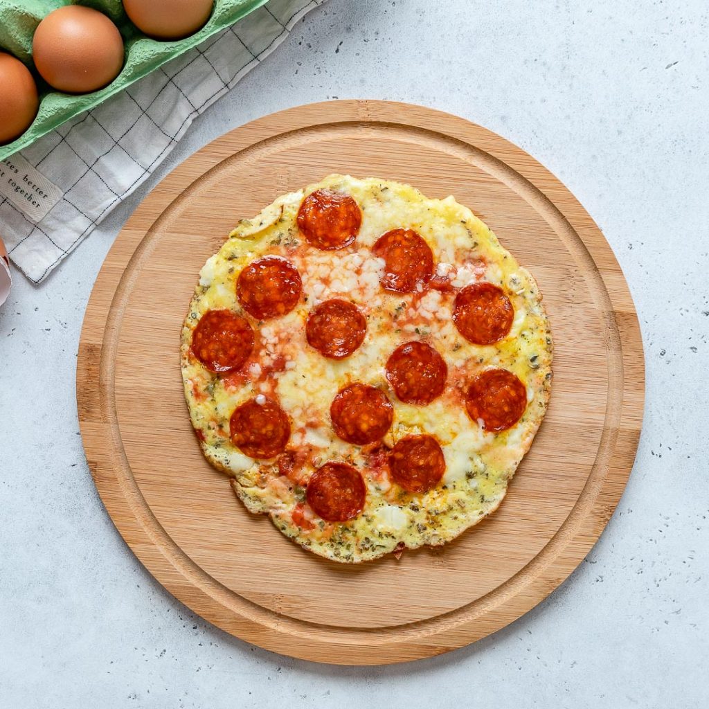 Pizza Inspired Omelette for Any Time of Day! Clean Food Crush
