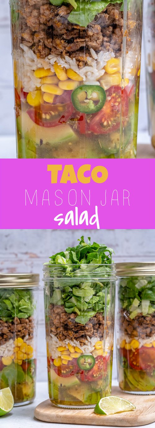 5 MASON JAR Salads Meal Prep for #BuzyBeez 