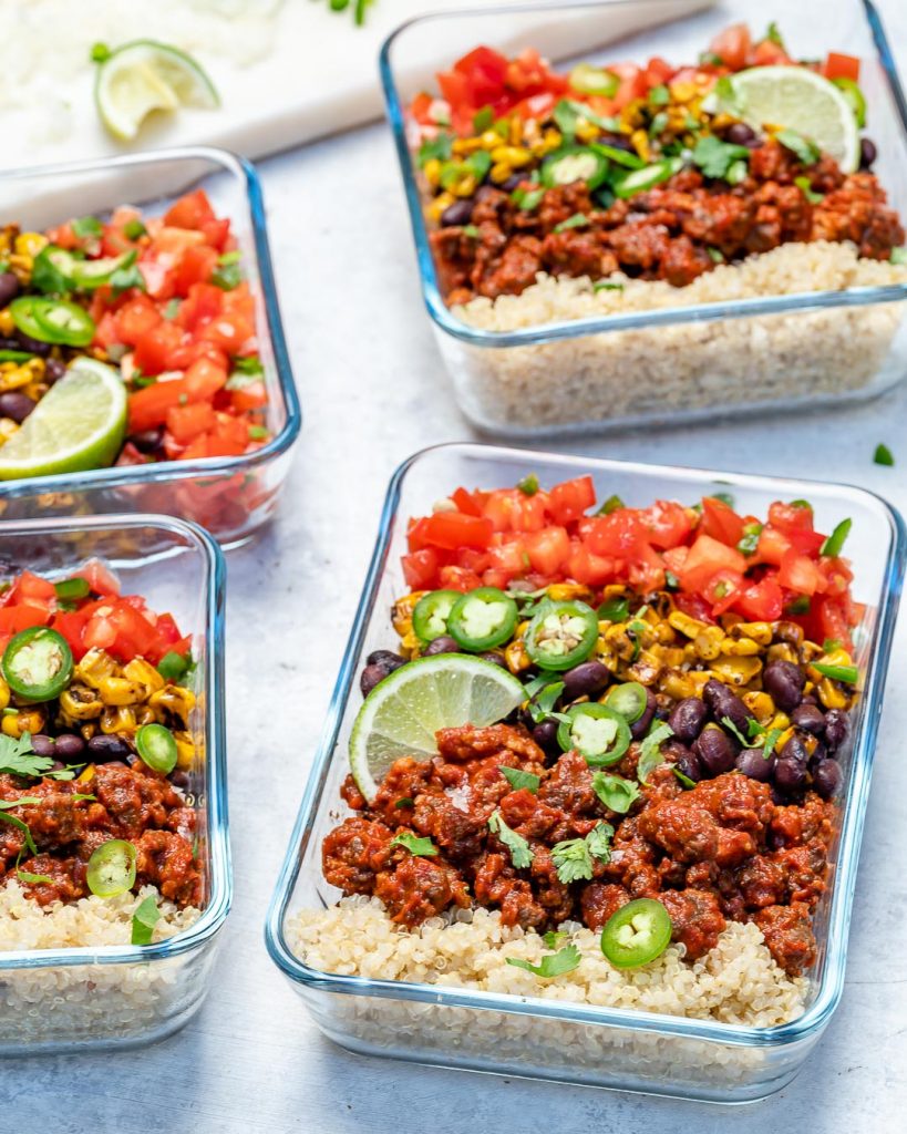 Rachel’s Quick & Delicious Hearty Burrito Bowls for Meal Prep! | Clean ...