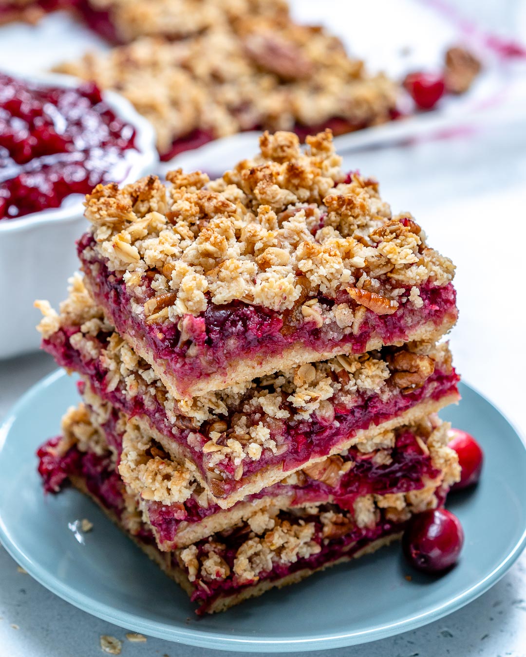 Cranberry Crumble Bars