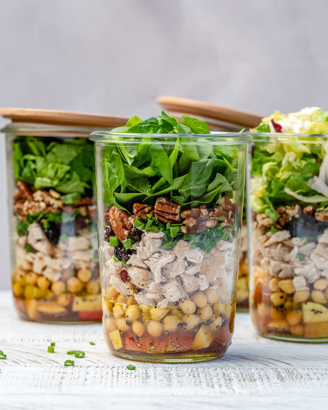 4 Meal Prep Salad Ideas In A Mason Jar - Delightful Mom Food