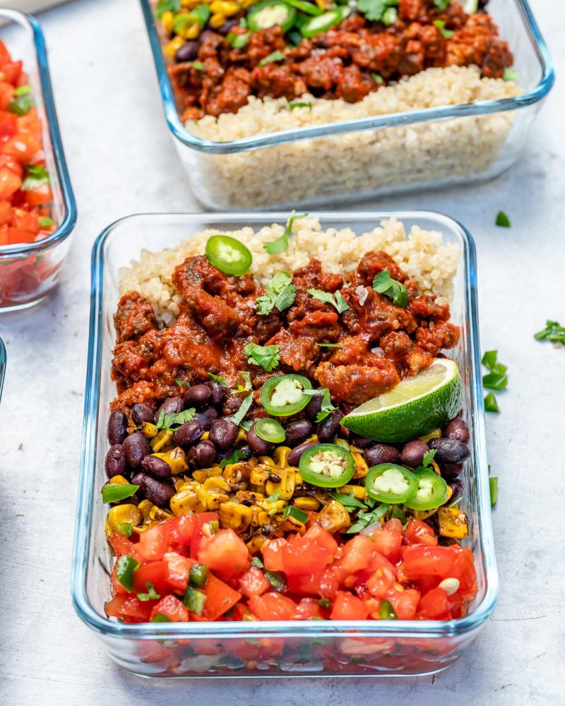 Rachel’s Quick & Delicious Hearty Burrito Bowls for Meal Prep! | Clean ...