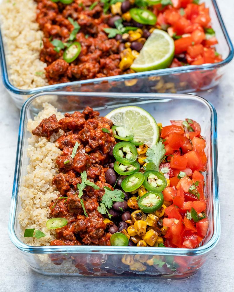 Rachel’s Quick & Delicious Hearty Burrito Bowls for Meal Prep! | Clean ...