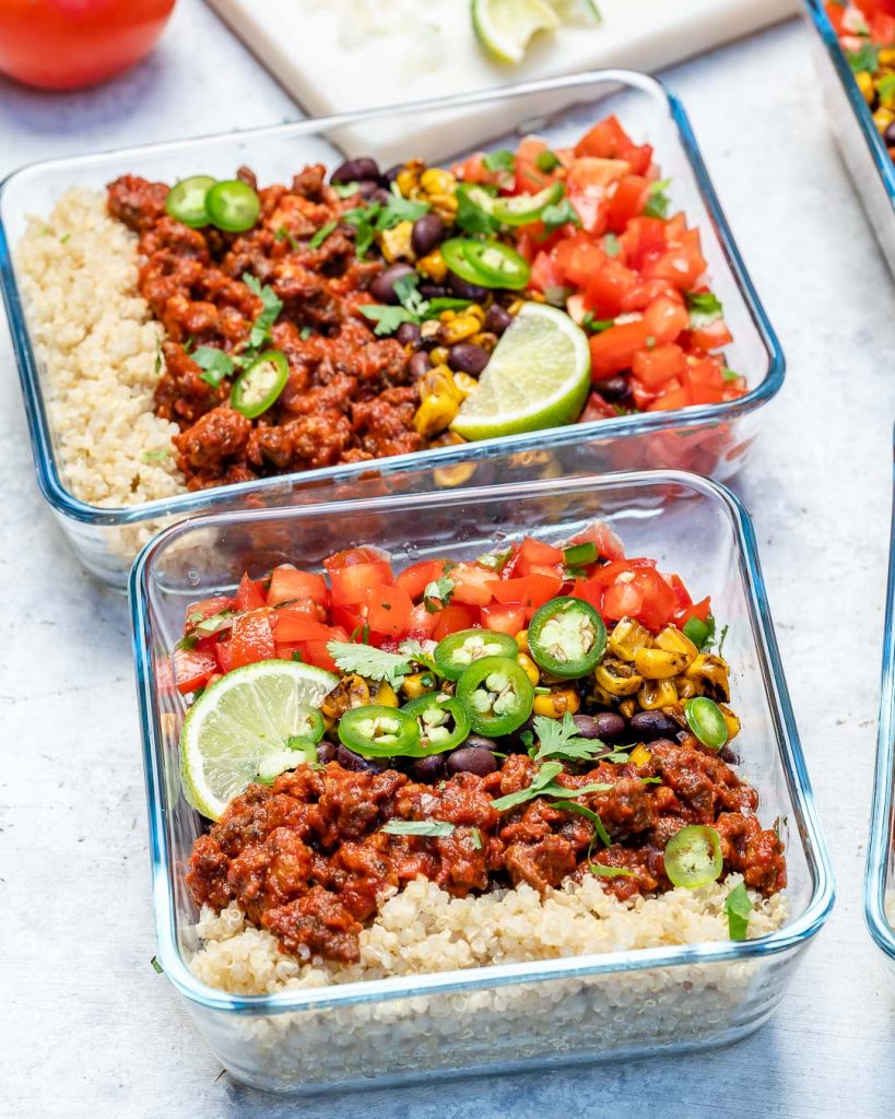 Rachel’s Quick & Delicious Hearty Burrito Bowls for Meal Prep! | Clean ...