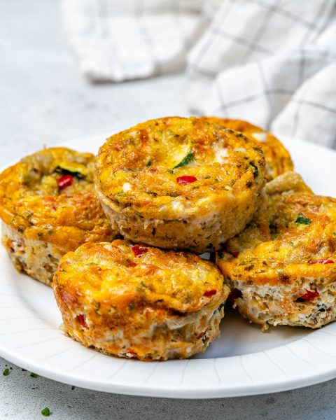 Veggie-Packed Frittata Egg Muffins for Cheery Mornings! | Clean Food Crush
