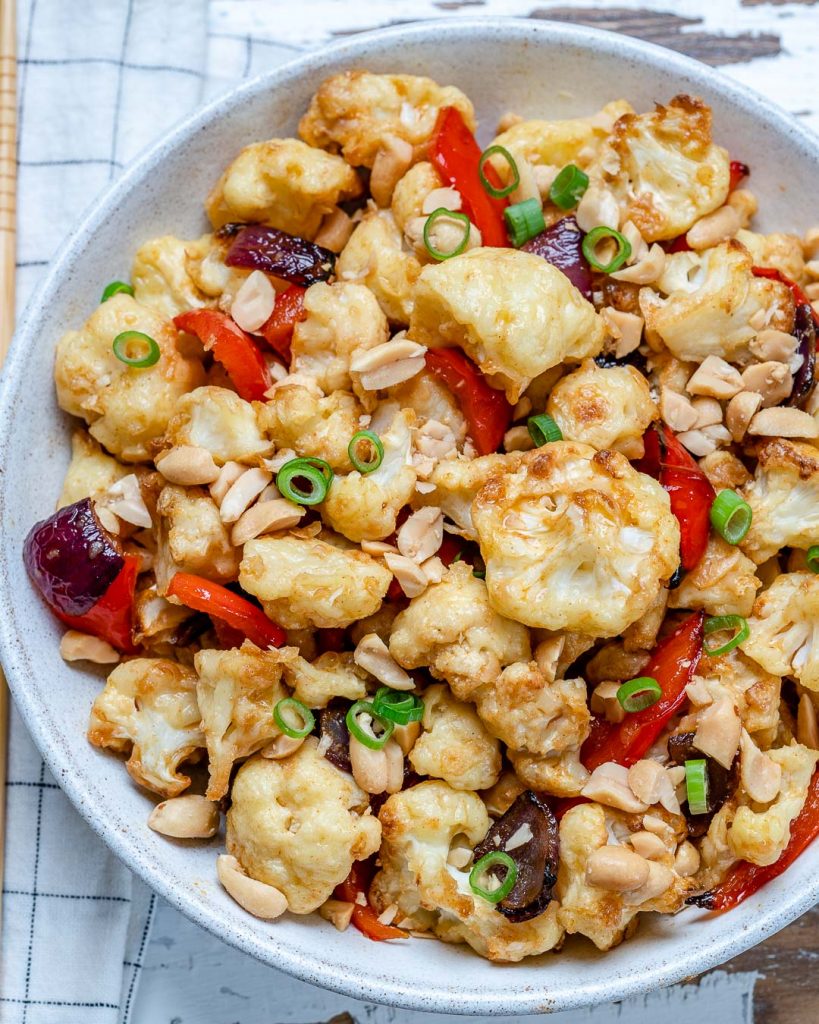 Kung Pao Cauliflower for Creative Clean Eating! Clean Food Crush