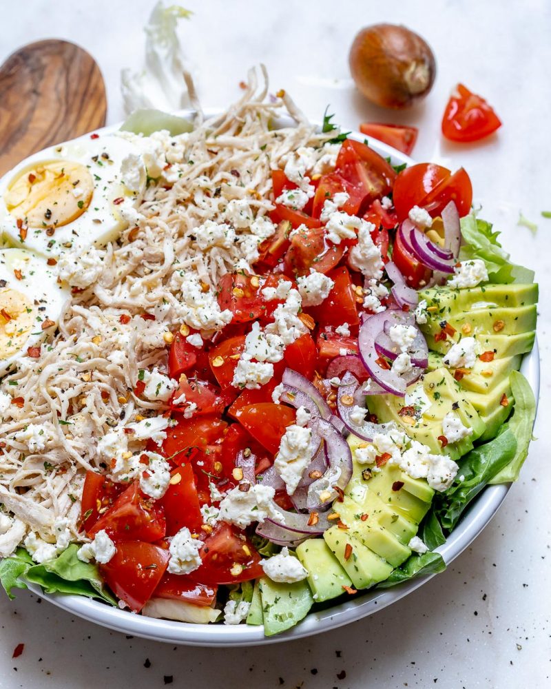 Shredded Chicken Cobb Salad for Simple and Delicious Clean Eating ...