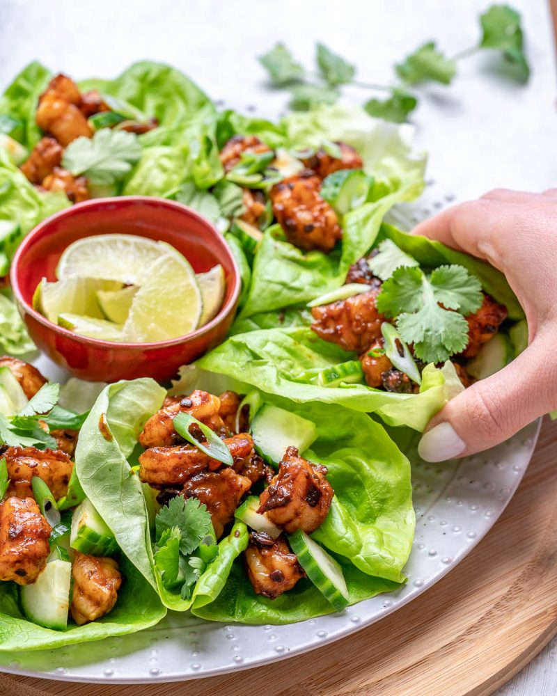 Eat Clean and Fresh: Chipotle Lime Shrimp Lettuce Wraps! | Clean Food Crush