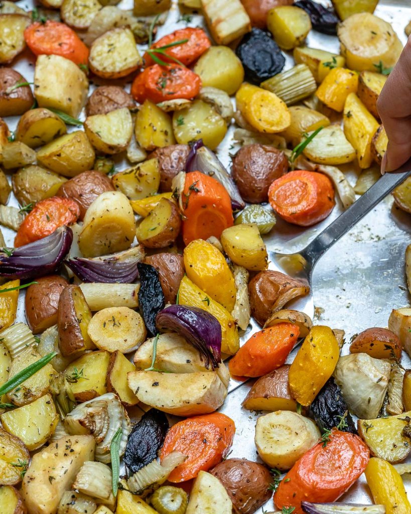 Eat Clean: Rosemary Roasted Root Vegetables! | Clean Food Crush