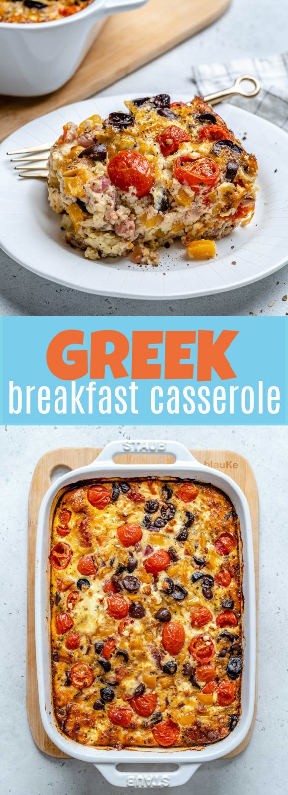 GreekStyle Breakfast Casserole for a Delicious Brunch Idea! Clean