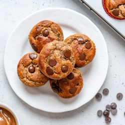 PB Chocolate Chip Blender Muffins