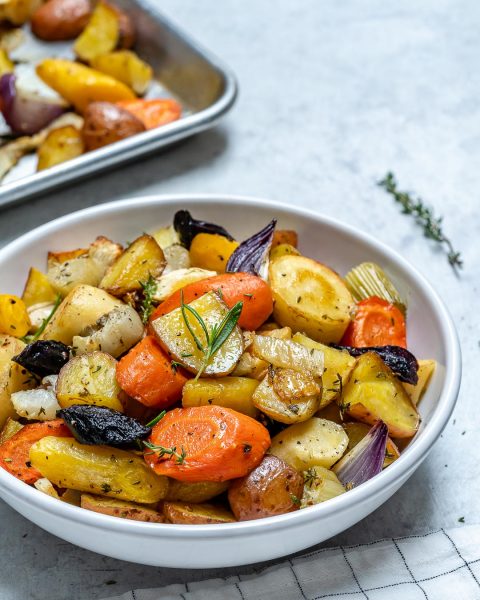 Eat Clean: Rosemary Roasted Root Vegetables! | Clean Food Crush