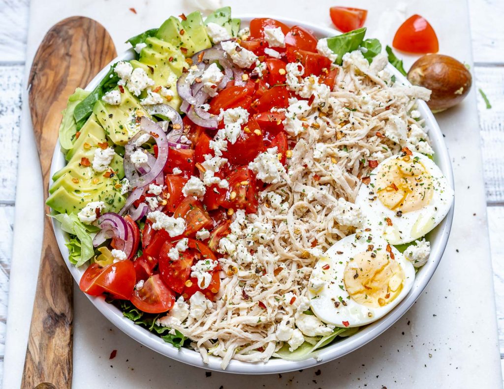 Shredded Chicken Cobb Salad Shredded Chicken Cobb Salad