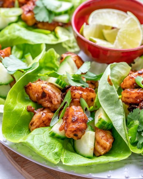 Eat Clean and Fresh: Chipotle Lime Shrimp Lettuce Wraps! | Clean Food Crush