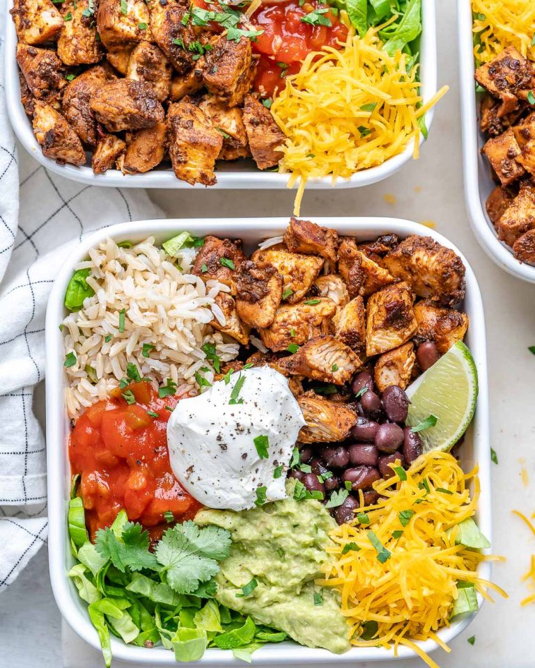 Copycat Chipotle Chicken Burrito Bowls CFC Style | Clean Food Crush