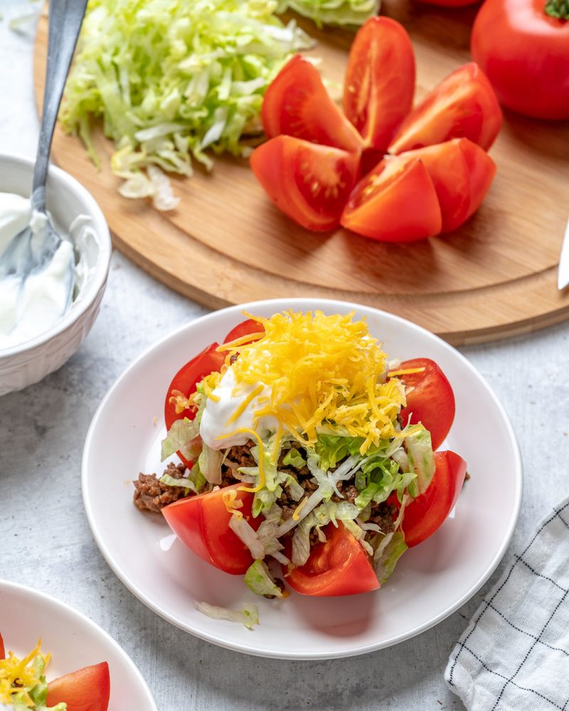 Low Carb Taco Tomatoes for Easy & Flavorful Clean Eating! Clean Food