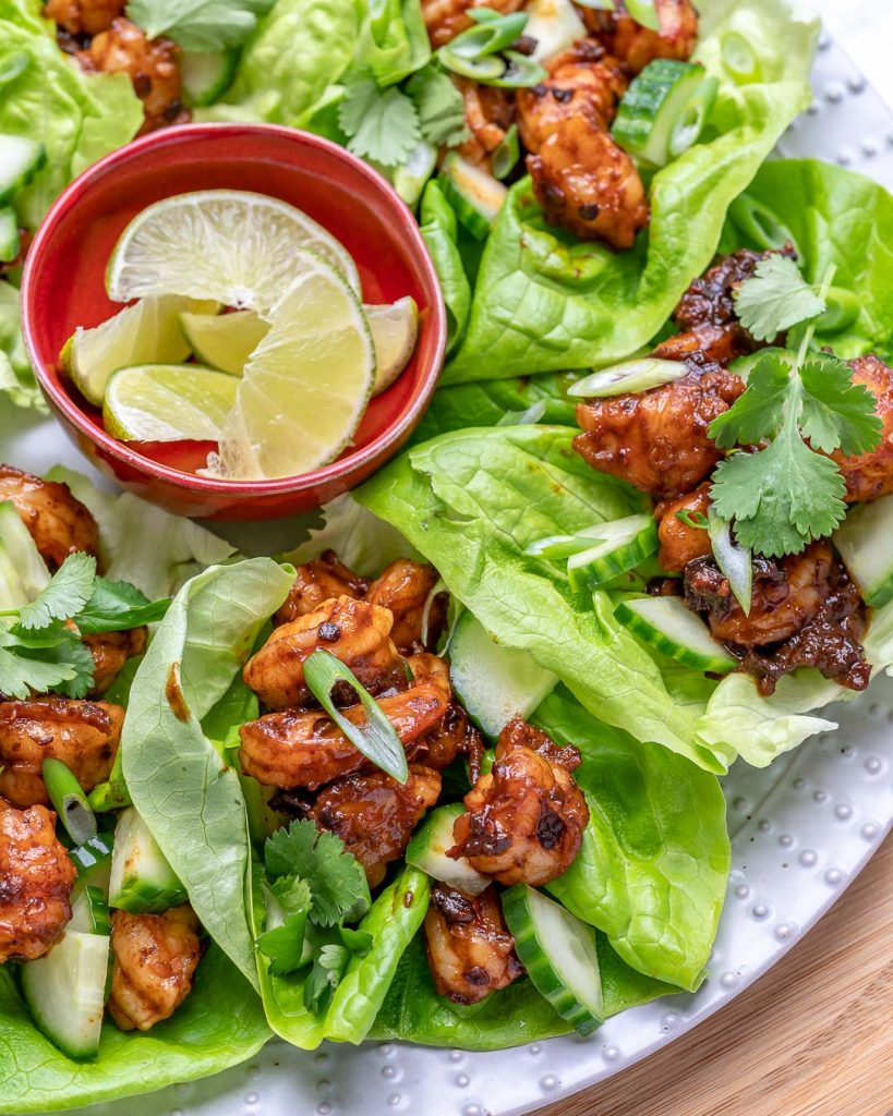 Eat Clean and Fresh: Chipotle Lime Shrimp Lettuce Wraps! | Clean Food Crush