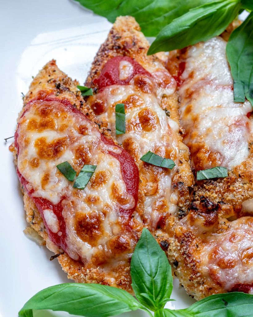 Healthy Baked Chicken Parmesan for Clean Eating Soul Food! Clean Food