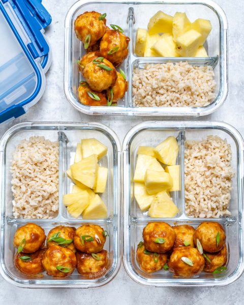 Sweet & Sour Chicken Meatballs for Clean Eating Meal Prep! | Clean Food ...