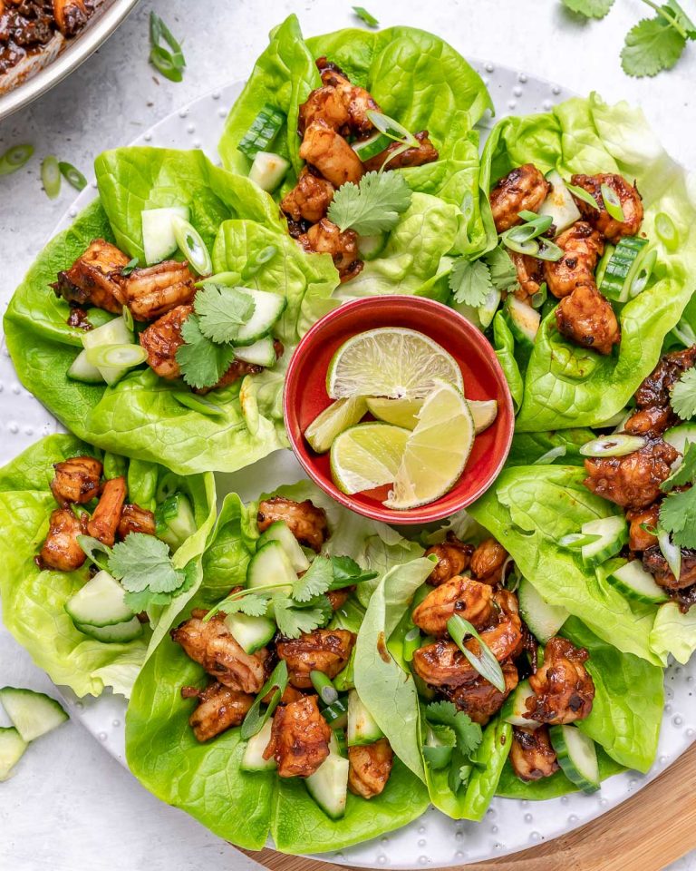 Eat Clean and Fresh: Chipotle Lime Shrimp Lettuce Wraps! | Clean Food Crush